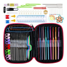 100 in 1 Crochet Knitting Tool Set(Rose Red) 100 in 1 Crochet Knitting Tool Set(Rose Red)