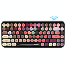 Ajazz 308I 84 Macaroon Keys Tablet Mobile Phone Computer Household Office Bluetooth Keyboard