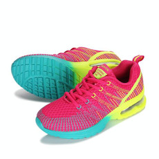 Casual Mesh Women Sneakers Breathable Half-cushion Running Shoes, Shoe size:38(Plum Red)