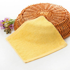 2 PCS Wood Fiber Small Square Dish Towel(Yellow)