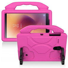 For Samsung Galaxy Tab A 8.0 2017 Thumb Bracket EVA Shockproof Tablet Case(Rose Red)