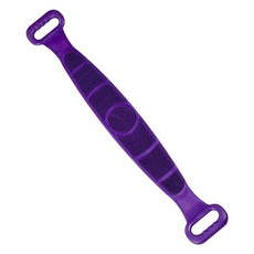 Silicone Massage Pull Strap Bath Brush Powerful Exfoliating Rubbing Bath Artifact(Purple)