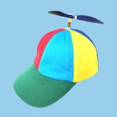 Color-block Children Baseball Cap Peaked Cap with Propeller, Random Color Delivery, Size:S54-56cm(Color Matching)