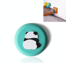 10 PCS Crash Pad for Wall Door Handle Silicone Cushion Pad(Panda)
