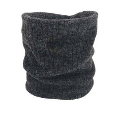 Autumn and Winter Outdoor Cycling Plus Velvet Knitted Warm Windproof Scarf(Dark Gray)