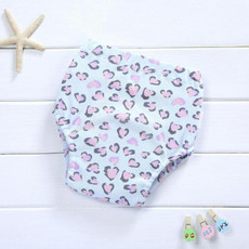 Baby Cotton Washable Four-layer Gauze Diaper, Suitable Height:100 Yards(Purple Heart)