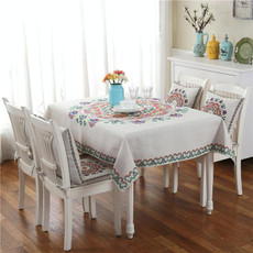 Retro Pattern Linen Table Cloth For Dinner Home Decor Dustproof Table Cover, Size:110x160cm(Bohemia)