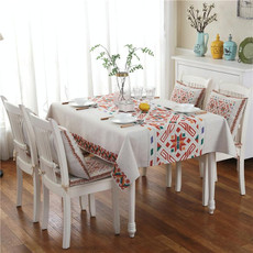 Retro Pattern Linen Table Cloth For Dinner Home Decor Dustproof Table Cover, Size:110x160cm(Nordic Style)