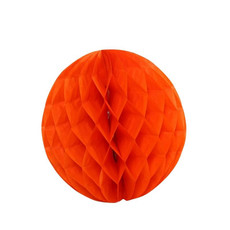 2 PCS Wedding Room Decoration Festive Mall Decoration Paper Honeycomb Ball Lantern, Size:12 inches 30 cm(Orange)