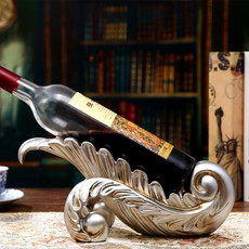 Leaf Shape Creative Red Wine Shelf Drain Rack Bottle Holder Ornament Resin Home Decoration Leaf Shape Creative Red Wine Shelf Drain Rack Bottle Holder Ornament Resin Home Decoration