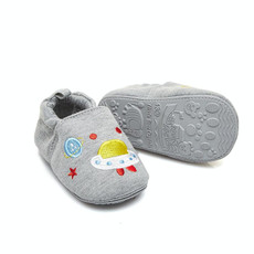 2 Pairs Spring Boy And Girl Baby Toddler Shoes 0-1 Years Old Baby Shoes Cartoon Soft Bottom Shoes, SIZE:16cm(Grey)