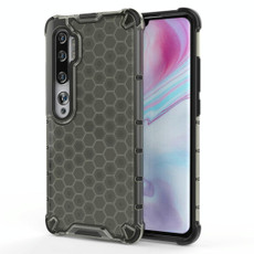 For Xiaomi Mi Note 10/Mi CC9 Pro Shockproof Honeycomb PC + TPU Case(Grey)
