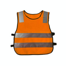 Safety Kids Reflective Stripes Clothing Children Reflective Vest(Orange)