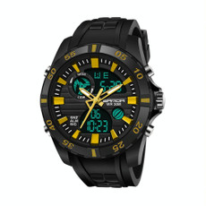 SANDA 791 Watch Genuine Fashion Sports Multifunction Electronic Watch Popular Men luminous Wrist Watch(Yellow) SANDA 791 Watch Genuine Fashion Sports Multifunction Electronic Watch Popular Men luminous Wrist Watch(Yellow)