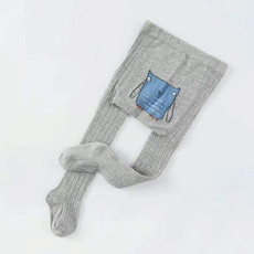Cartoon Cute Baby Girls Soft Cotton Tight Pantyhose, Size:S(Gray) Cartoon Cute Baby Girls Soft Cotton Tight Pantyhose, Size:S(Gray)