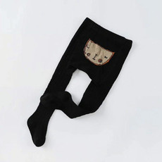 Cartoon Cute Baby Girls Soft Cotton Tight Pantyhose, Size:M(Black) Cartoon Cute Baby Girls Soft Cotton Tight Pantyhose, Size:M(Black)