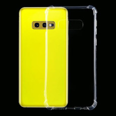 For Galaxy S10e Four-Corner Shockproof Ultra-Thin Transparent TPU Case