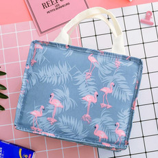Multifunctional Portable Printing Square Portable Thick Aluminum Foil Insulation Cold Lunch Storage Bag(Free Flamingo) Multifunctional Portable Printing Square Portable Thick Aluminum Foil Insulation Cold Lunch Storage Bag(Free Flamingo)