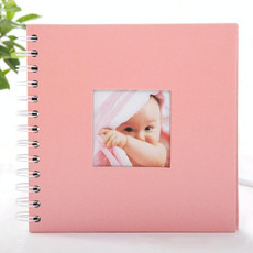 6 inch Baby Growth Album Kindergarten Graduation Album Children Paper Album(Pink)