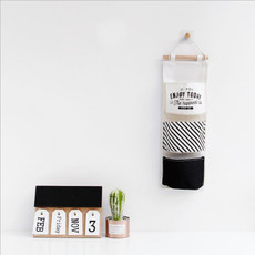 Bedroom Sundries Wall Hanging Bathroom Makeup Organizer Multifunctional Magazines Storage Bags(Twill)