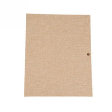 10 inch Vertical Photo Album Hand-paste Linen Album Children Growth Creative Gift Album(Brown)