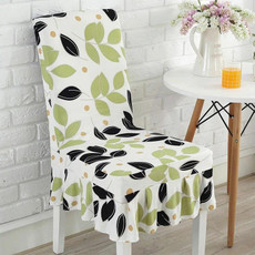 Home Stretch Printed One-piece Dining Table Chair Cover(Cardamom)