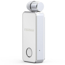 FineBlue F2 Pro Wireless Bluetooth V5.0 Earphone Hands-Free Vibrating Alert Wear Clip Earphone(White)