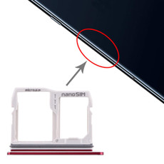 SIM Card Tray + Micro SD Card Tray for LG V40 ThinQ (Red) SIM Card Tray + Micro SD Card Tray for LG V40 ThinQ (Red)