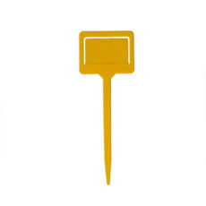 2 PCS Garden Plant Plastic Insert Labels(Yellow)
