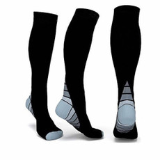Outdoor Sports Running Nursing Calf Pressure Socks Function Socks, Size:S/M(Gray)