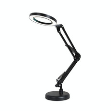 8X Magnifying Glass Lamp Beauty Nail Tattoo Repair Office Reading Lamp, Colour: Without Magnifying Glass (Black)