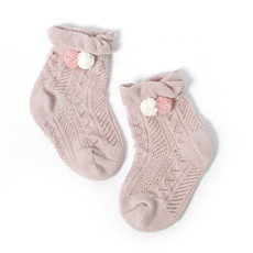3 Pairs Baby Socks Mesh Thin Baby Cotton Socks, Toyan Socks: XS 0-1 Years Old(Light Purple)