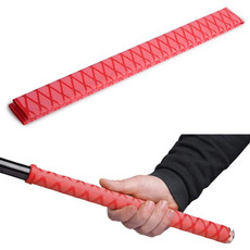 2 PCS 1m Fish Rod Heat Shrinkable Hand Handling Insulation Non-Slip Waterproof Sleeve, Specification: Diameter 35mm(Red)