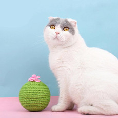 Sisal Cat Catching Ball Tumbler With Catnip Toy(Green)