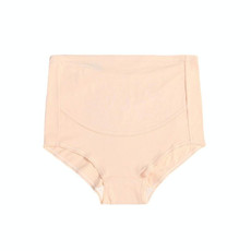 3 PCS Pure Color Large Size Breathable High Waist Belly Lift Adjustable Maternity Panties (Color:Shrimp Size:XXXXXL)