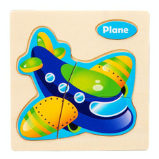 10 PCS Children Educational Animal Three-Dimensional Wooden Puzzle Toy(Aircraft) 10 PCS Children Educational Animal Three-Dimensional Wooden Puzzle Toy(Aircraft)