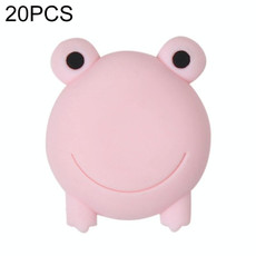 20 PCS Door Suction Door Stopper Silicone Bumper Pad Household Door Block Top Bathroom Door Mute Buffer(Pink Frog)