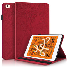 Life Tree Series Horizontal Flip Leather Case with Holder & Card Slots & Pen Slot & Sleep / Wake-up Function For iPad mini (2019) / 4 / 3 / 2 / 1(Red)