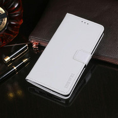 For iPhone 12 Pro Max idewei Crazy Horse Texture Horizontal Flip Leather Case with Holder & Card Slots & Wallet(White)