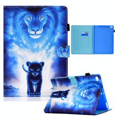 Colored Drawing Horizontal Flip Leather Case with Holder & Card Slots & Sleep / Wake-up Function For iPad Air / Air 2 / iPad 9.7 (2017) / (2018)(Lion)