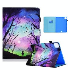 Colored Drawing Horizontal Flip Leather Tablet Case with Holder & Card Slots & Sleep / Wake-up Function For iPad Pro 11 inch (2020) / (2018) / iPad Air 4 10.9 inch (2020)(Starry Deer)