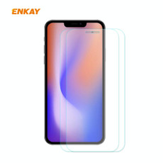 For iPhone 12 Pro Max 2pcs ENKAY Hat-Prince 0.26mm 9H 2.5D Curved Edge Explosion-proof Tempered Glass Film