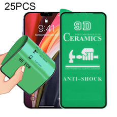 For iPhone 12 Pro Max 25pcs 9D Full Screen Full Glue Ceramic Film