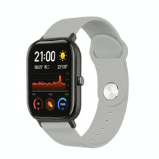 22mm For Huami Amazfit GTS Silicone Watch Band(Grey)
