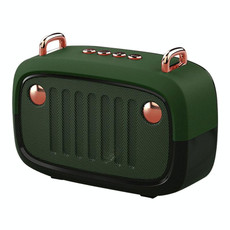 BS32D Wireless Bluetooth Speaker Cartoon Subwoofer Outdoor Card Portable Mini Speaker(Green)