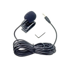 ZJ025MR Stick-on Clip-on Lavalier 2.5mm Jack Mono Microphone for Car GPS / Bluetooth Enabled Audio DVD External Mic, Cable Length: 3m