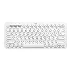 Logitech K380 Portable Multi-Device Wireless Bluetooth Keyboard (White)