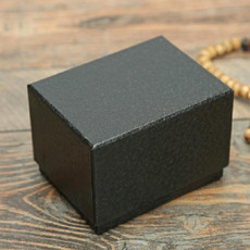 8 PCS Litchi Texture Watch Box Jewelry Gift Box Earring Necklace Jewelry Watch Packaging Box, Color:Black