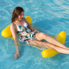 Foldable Double-purpose Backrest Float Hammock with Net, Size:120 x 75cm(Yellow) Foldable Double-purpose Backrest Float Hammock with Net, Size:120 x 75cm(Yellow)