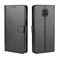 For Xiaomi Redmi Note 9 Pro / Note 9s / Note 9 Pro Max Retro Crazy Horse Texture Horizontal Flip PU Leather Case with Holder & Card Slots & Photo Frame(Black)